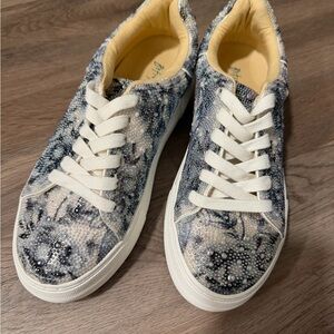 Betsey Johnson Women's Sneakers in Blue and White - Something Blue